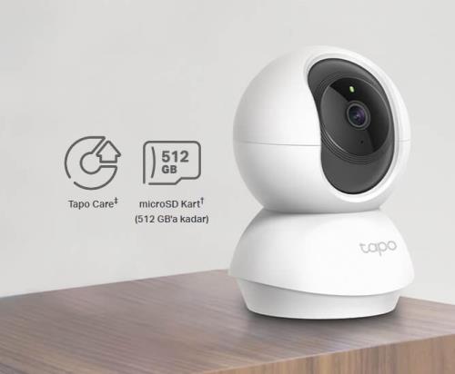 TP-LINK Tapo C200C Akıllı Wi-Fi Güvenlik Kamerası 1080P Full HD 360° Hareket Wi-Fi Kamera Bebak kamerası - Güvenlik Kameraları IP ürünleri tekmarshop.com'da